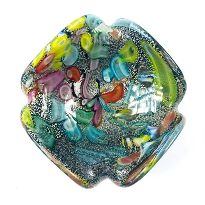 tutti frutti murano glass bowl by dino martens italy 1950s 5