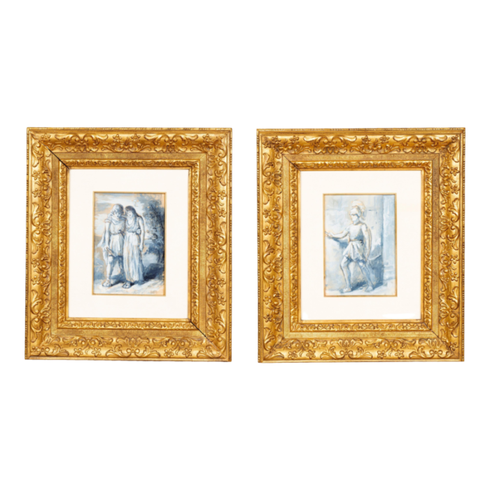 two framed gouaches by dewitt mcclellan lockman a pair 6876