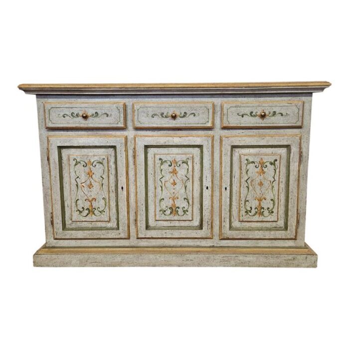 tyrolean style lacquered sideboard 1980s 6554