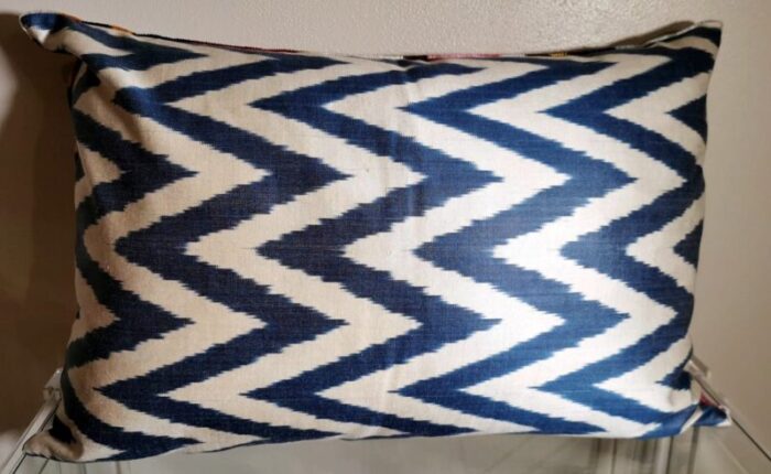 uzbekistan ikat fabric handmade rectangular cushion cover 9