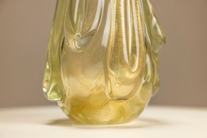 vase model 3627 in topaz gold induto by flavio poli for seguso vetri darte 1937 8687