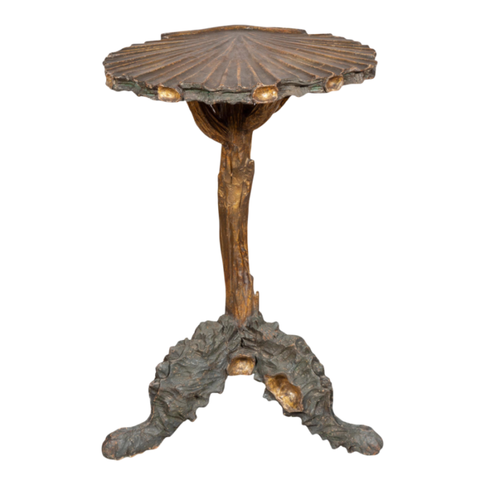 venetian gilded and painted grotto table 2892