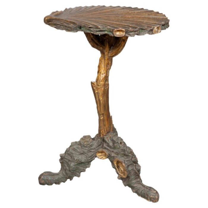 venetian gilded and painted grotto table 9570