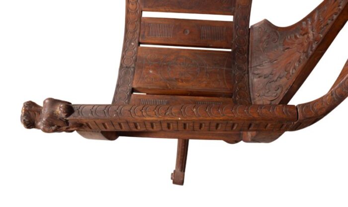 venetian walnut gondola chair 8287