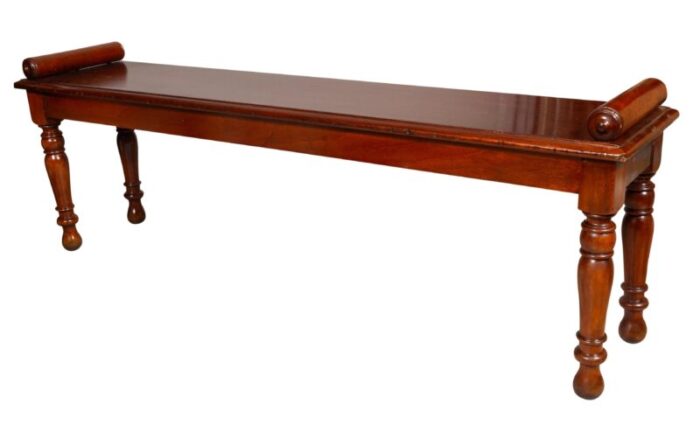 victorian mahogany bench attributed to shoolbred 0902