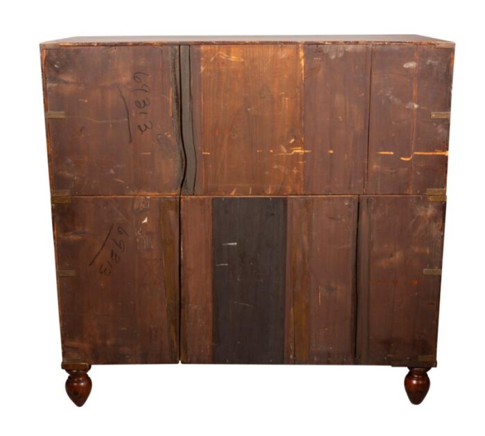 victorian mahogany campaign chest 9320