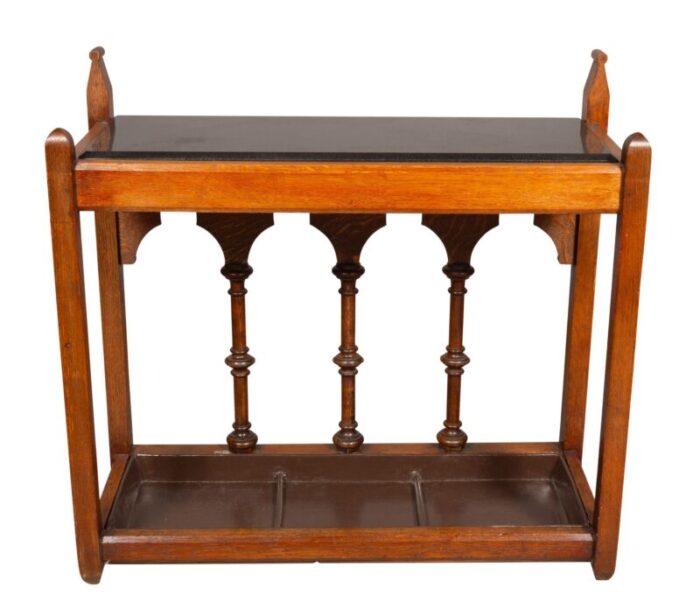 victorian oak umbrella stand 0127