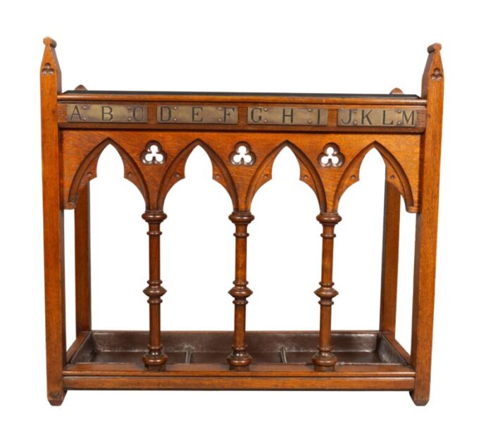 victorian oak umbrella stand 2433