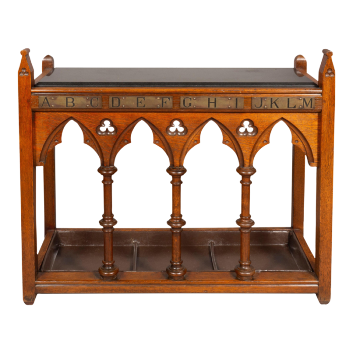 victorian oak umbrella stand 8788