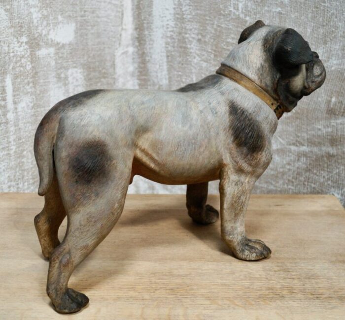 victorian terracotta bulldog statue 5