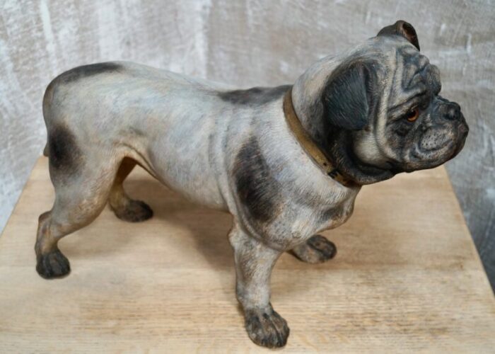 victorian terracotta bulldog statue 7