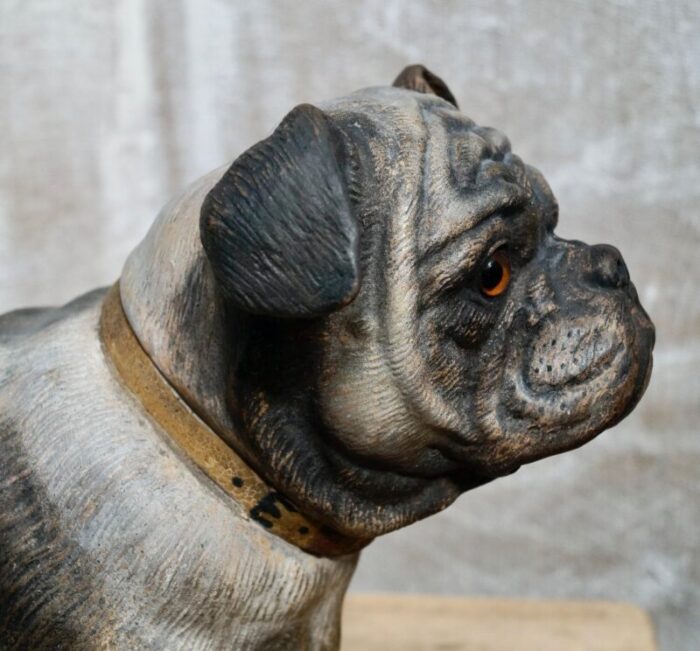 victorian terracotta bulldog statue 9