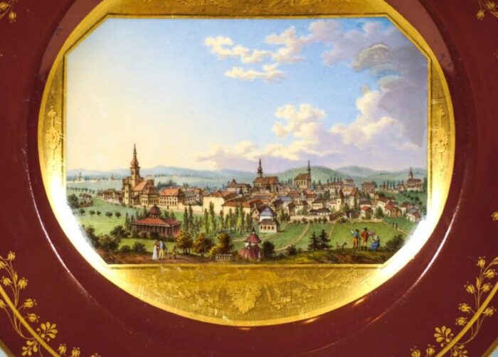 viennese imperial porcelain picture plate austria 1813 4