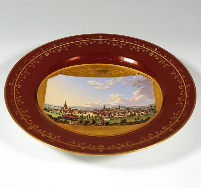 viennese imperial porcelain picture plate austria 1813 5