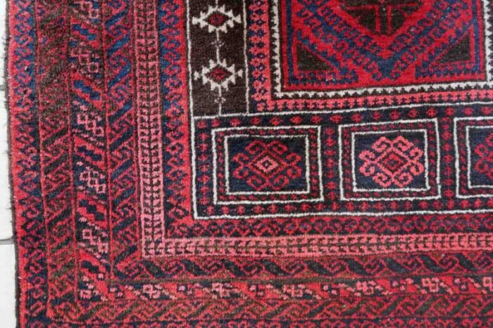 vintage afghan baluch prayer rug 1940s 2