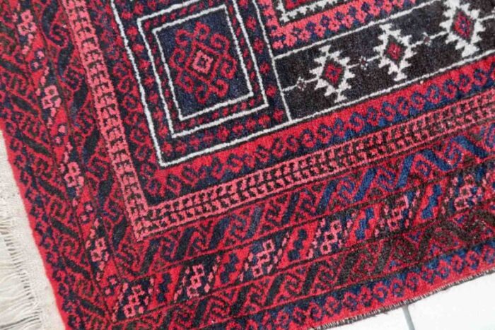 vintage afghan baluch prayer rug 1940s 4