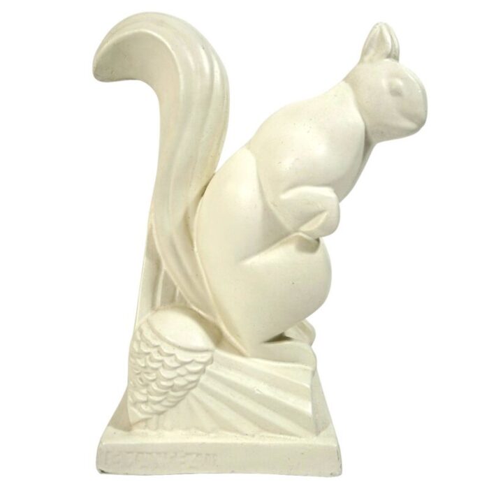 vintage art deco ceramic squirrel by charles lemanceau 1