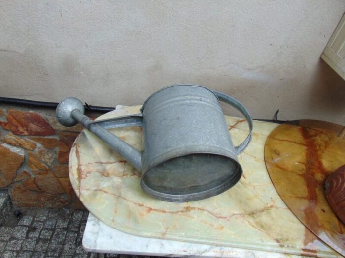 vintage art deco galvanized watering can 1940s 5