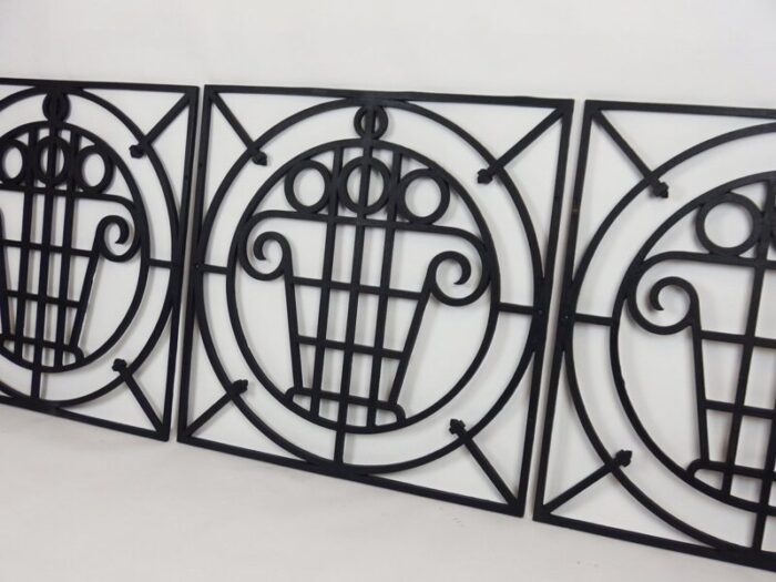 vintage art deco garden fences set of 5 8