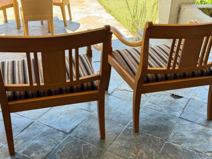 vintage beidermeier arm chairs a pair 8808