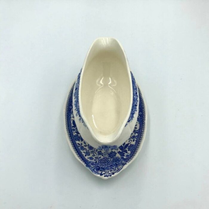 vintage blue burgenland gravy bowl from villeroy boch 2