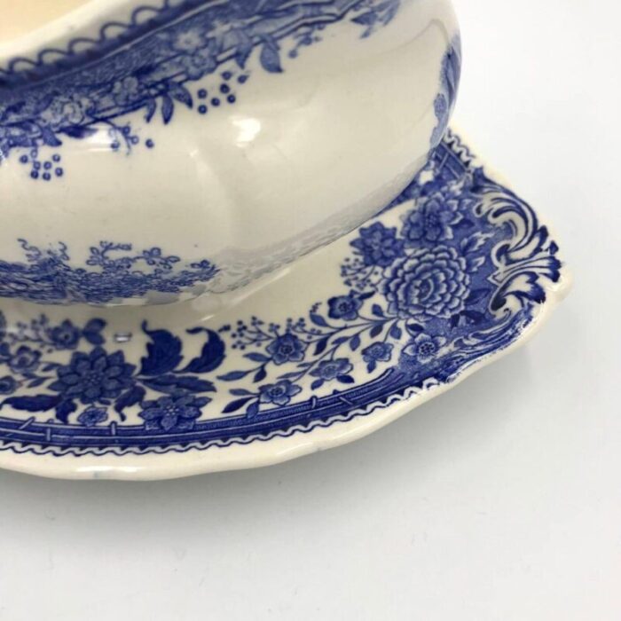 vintage blue burgenland gravy bowl from villeroy boch 5