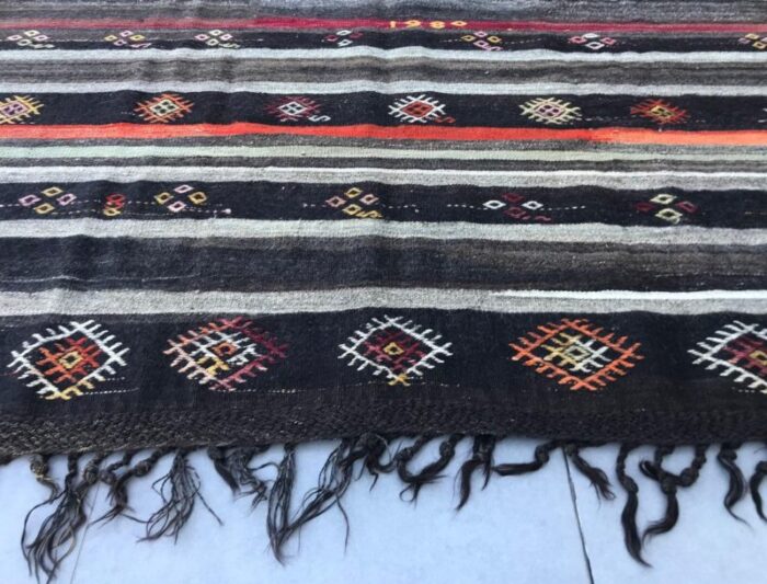 vintage boho kilim rug 1980s 1330