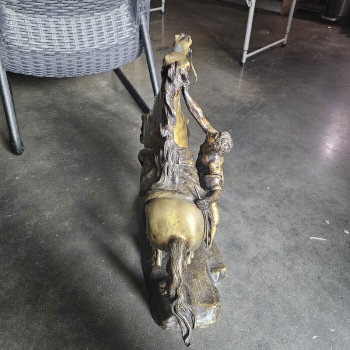 vintage bronze marly horse 3851