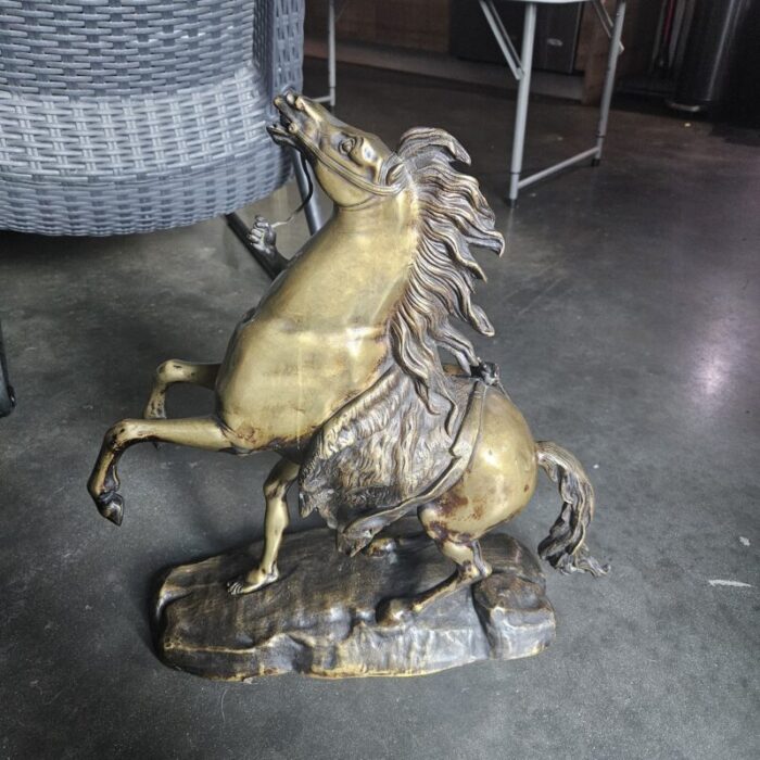 vintage bronze marly horse 7416