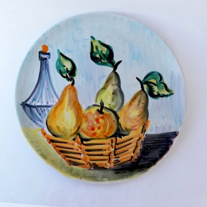 vintage ceramic plate by sic 1