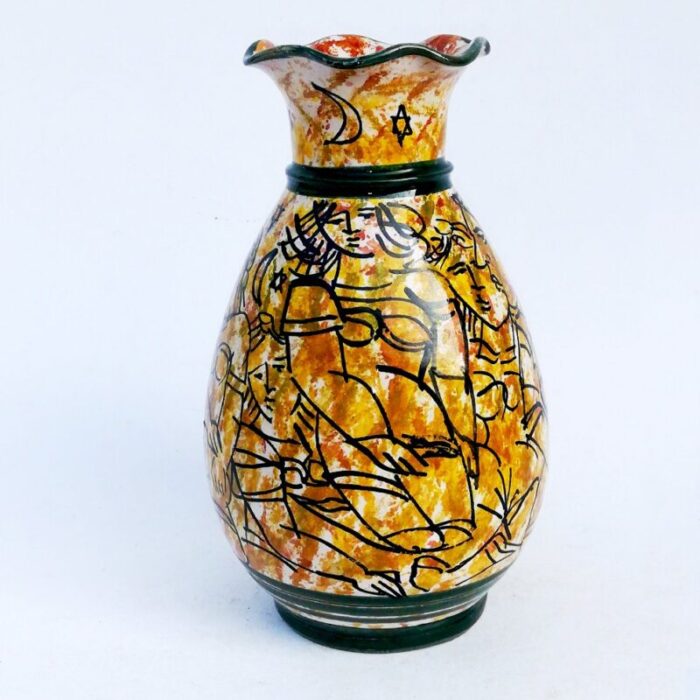 vintage ceramic vase from la giara santo stefano 1960s 2