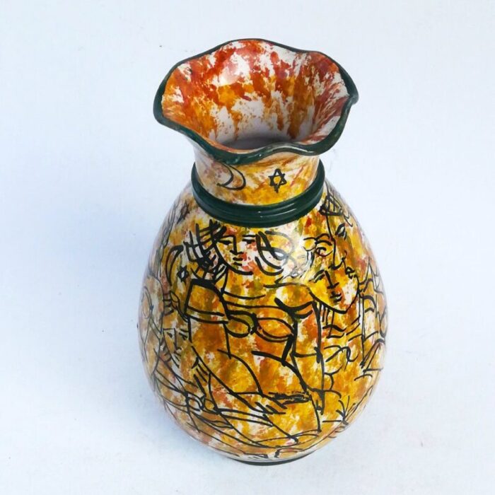 vintage ceramic vase from la giara santo stefano 1960s 3