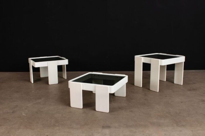 vintage coffee table from cassina 1970s set of 3 7589