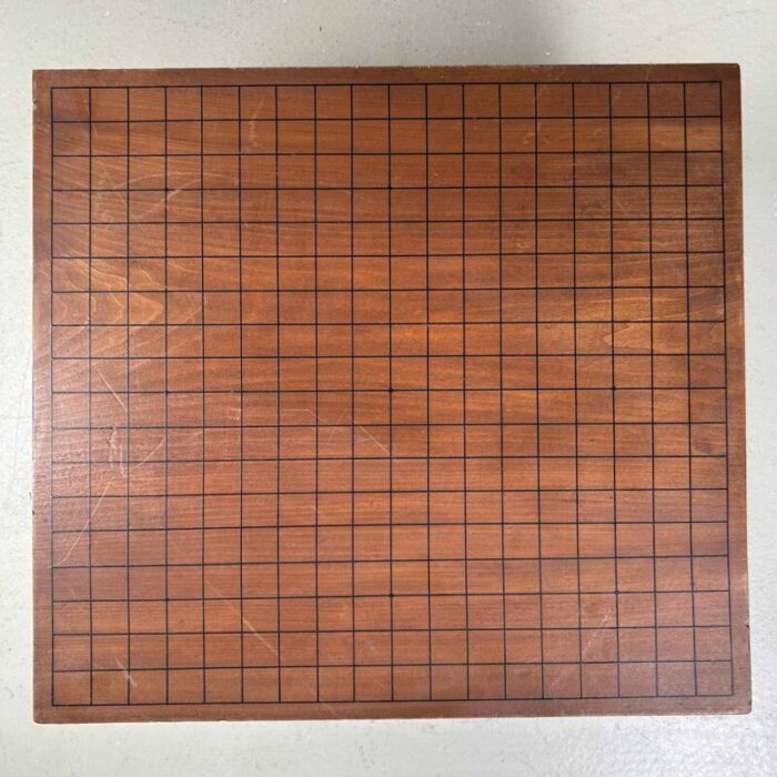 vintage complete go game board goban kaya japan 1960s 6