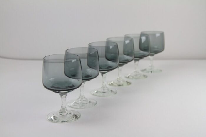 vintage danish atlantic red wine glasses by per luetken for holmegaard 1960s set of 6 11