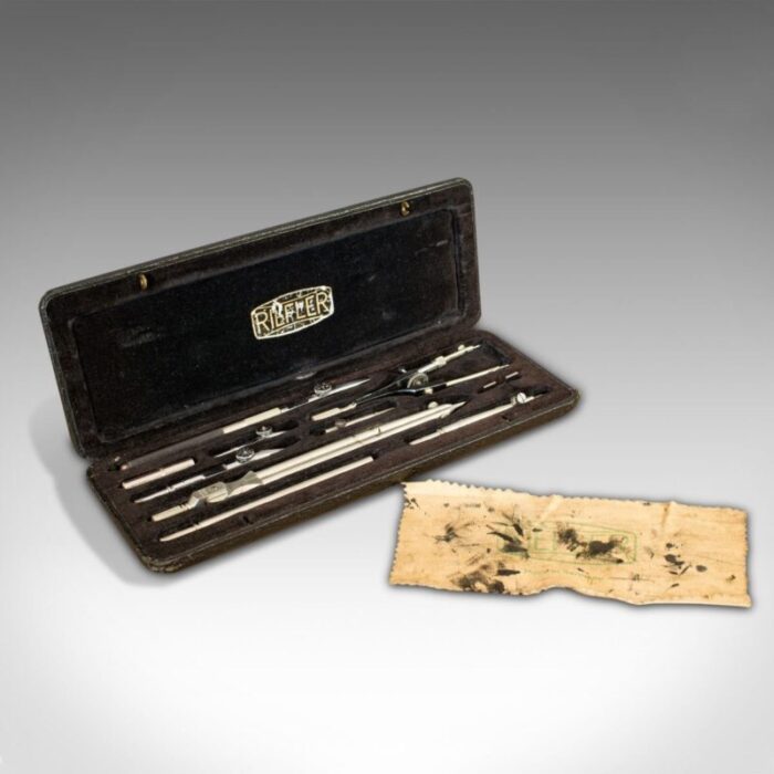 vintage drawing instrument set 1950s 2