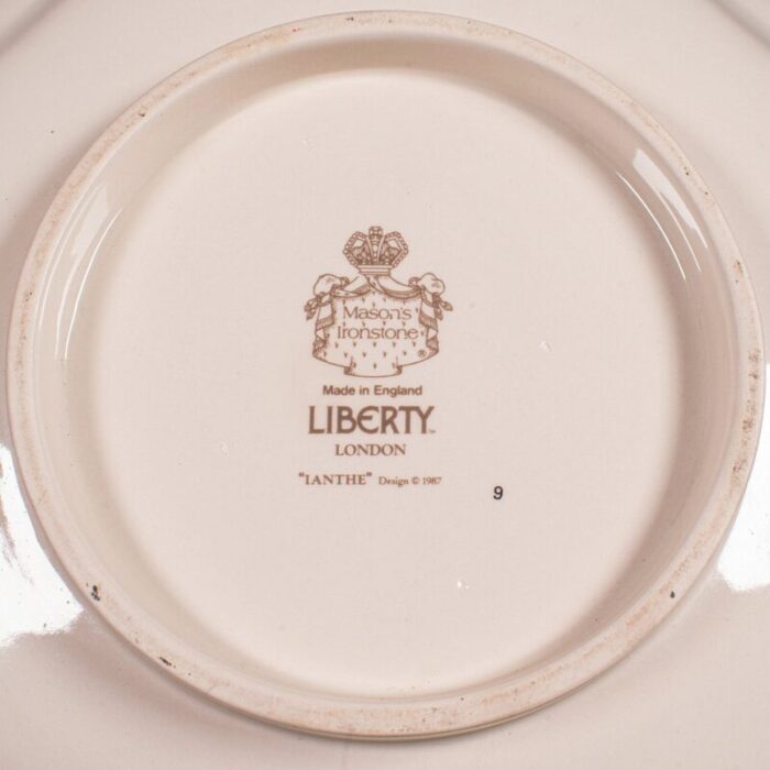 vintage english ceramic serving set from liberty london 1990s set of 3 6