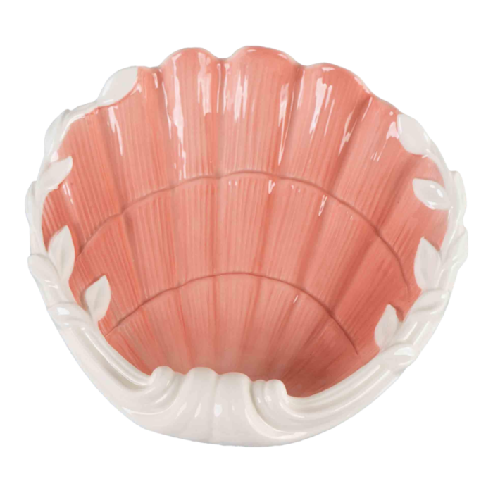 vintage fitz and floyd ceramic seashell catchall dish 8302