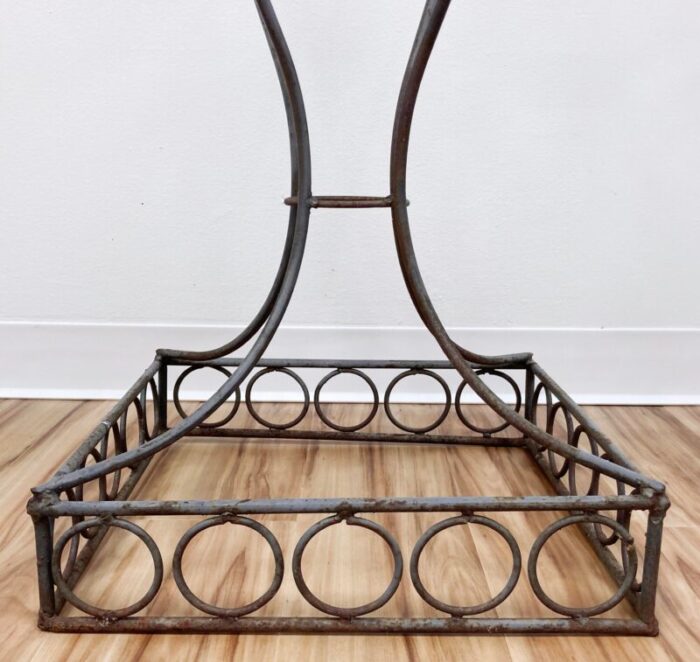 vintage french art nouveau style jardiniere iron plant stands a pair 2347