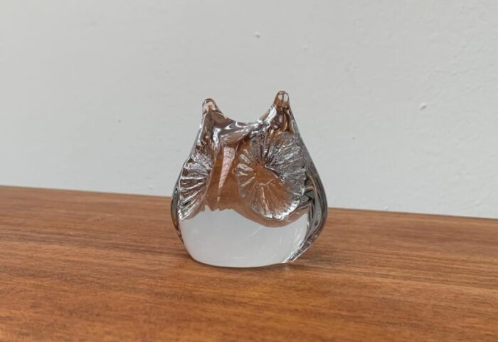 vintage french glass owl sculpture from daum 11