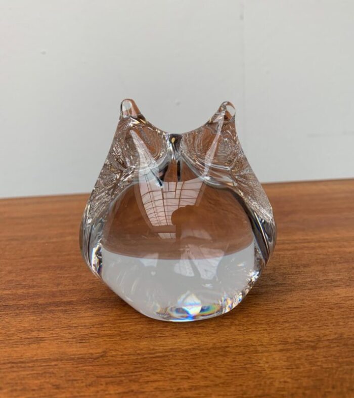 vintage french glass owl sculpture from daum 7