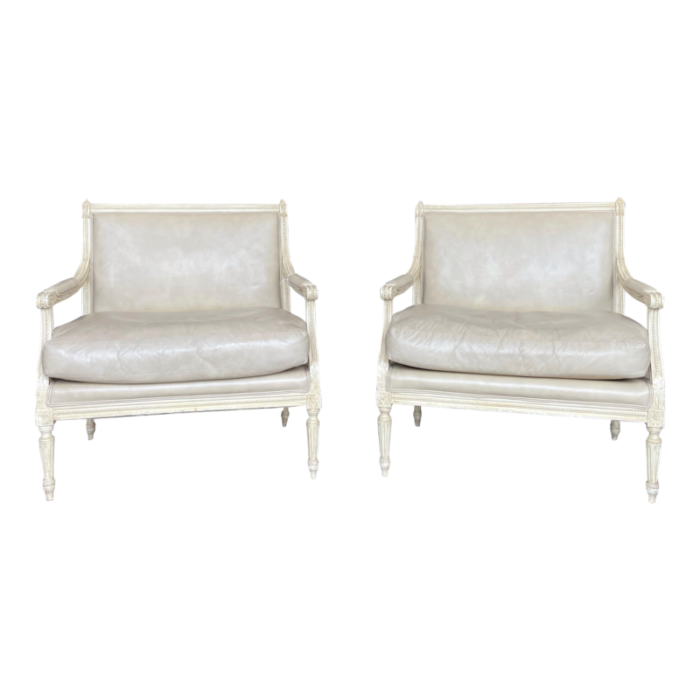 vintage french maison jansen style bergere a la reine chairs a pair 0249