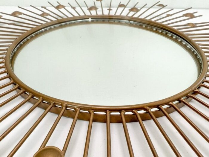 vintage french sunburst wall mirror 1960s 5