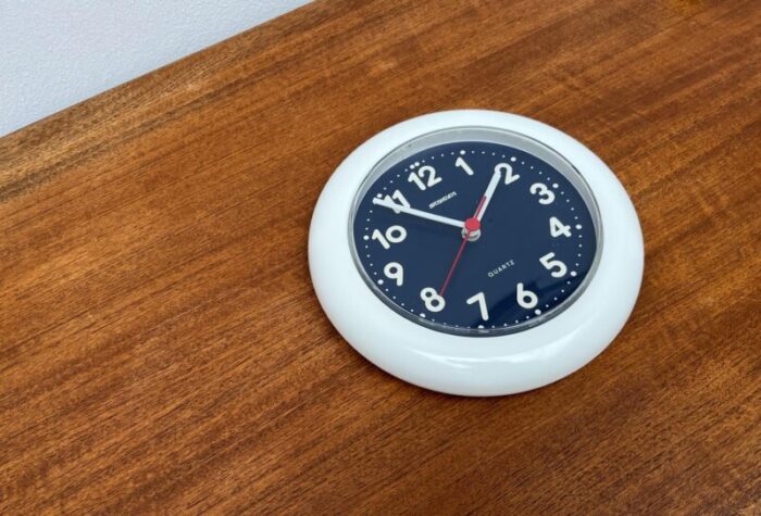 vintage german postmodern wall clock from staiger 1980s 6