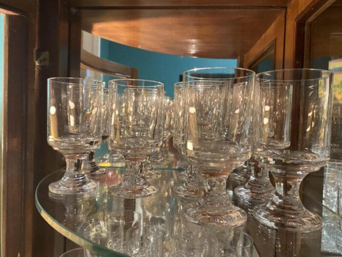 vintage glasses from baccarat set of 10 1