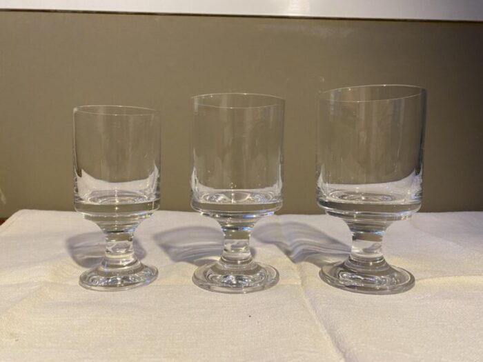 vintage glasses from baccarat set of 10 2