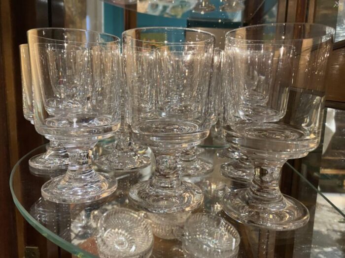 vintage glasses from baccarat set of 10 4