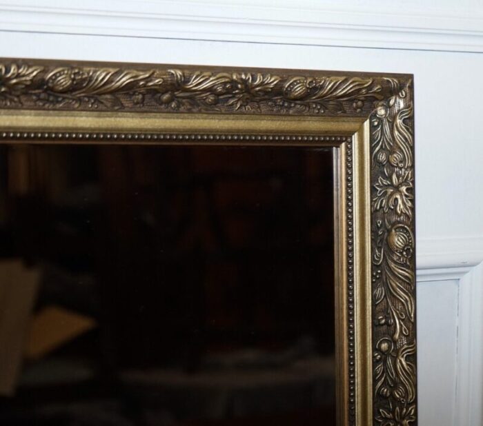 vintage gold ornate bevelled wall mirror 5