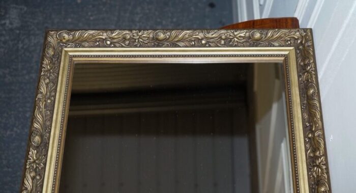 vintage gold ornate bevelled wall mirror 8