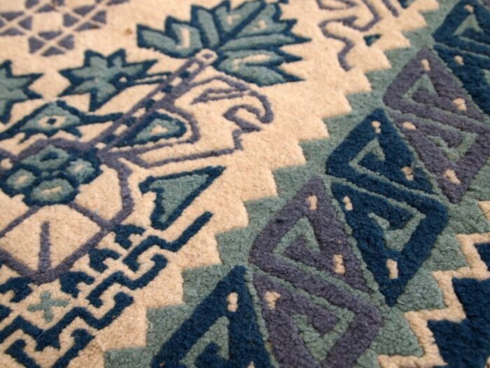 vintage handmade tunisian rug 1960s 11